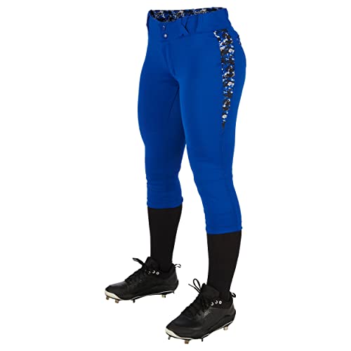 Pantalon de softball traditionnel Champro Leadoff bleu marine taille M pour femme