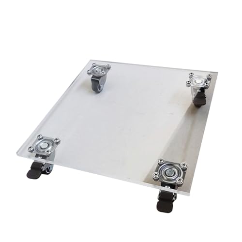 HENYGEN Soporte para plantas resistente con ruedas, soporte cuadrado de metal, apto para interiores y exteriores