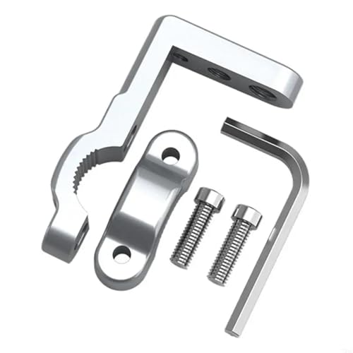 Soporte de manillar aluminio T21E para barra de luz y mapas de moto 3