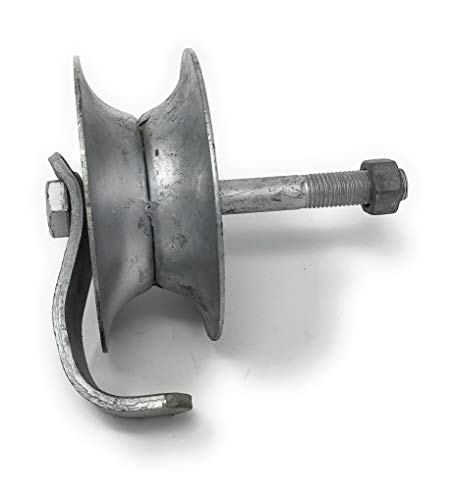 Pressed Steel Pipe Track Roller with Retainer 5" x 1-5/8"