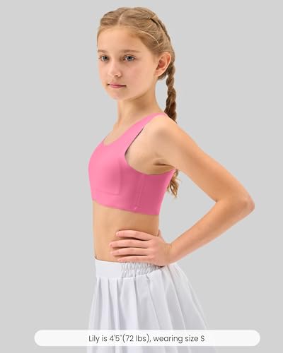 Training Bra for Girls 7-8, 8-10, 10-12 Seamless Bras for Girls Sports Bras Comfortable- No Pads, Chest Double Lined2