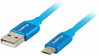 LANBERG Kabel USB CA-USBM-20CU-0010-BL USB A na Micro USB QC 3.0, 1 m, niebieski