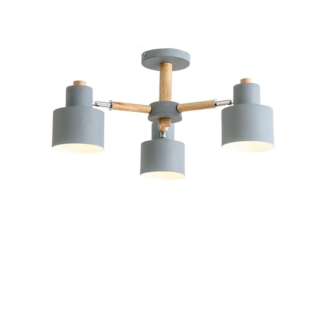Lampe de plafond en bois créative nordique et durable pour salon