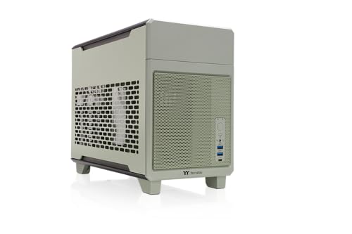 Thermaltake TR100 | Boitier Gaming Mini Tour | Super Compact | Vert Matcha