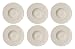 Produktbild Villeroy & Boch Pastateller Set aus der Manufacture Rock Kollektion, aus Premium Porcelain, Farbe: Blanc, 6er Set, spülmaschinengeeignet, Durchmesser: 27 cm, 10-4240-2790, Weiß