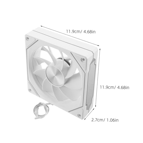 Ventilador silencioso PC SOIMISS regulable de 800 a 1600 RPM con iluminación RGB ideal gamer 2