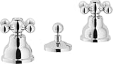 Rubinetteria Nobili Rubinetterie GRC5015/1CR Batteria Bidet 3 Fori con Scarico