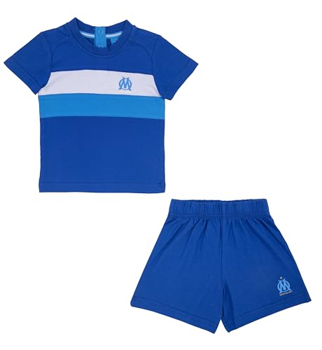 OLYMPIQUE DE MARSEILLE Ensemble t-Shirt Short bébé garçon Om - Collection Officielle 3 Mois