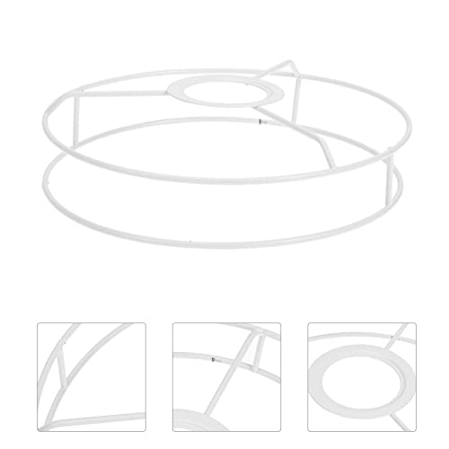 Image of LABRIMP Vintage Lamp Shade Ring Holder Metal Ring Support for Ceiling Desk Lamp
