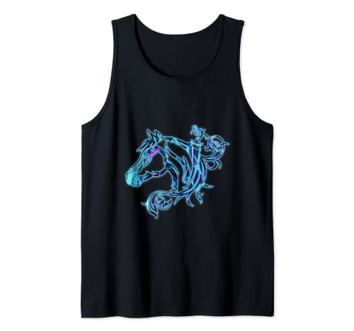 Divertida idea de regalo de caballo para niñas y mujeres Camiseta sin Mangas