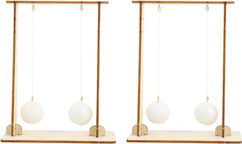 DIY Handmade Suspended Ball Experiment Kit, Bernoulli Principle Physics Demonstration Set, Creative Assembly Science Tool