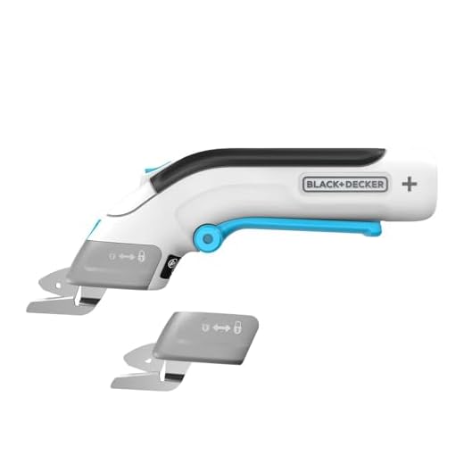 BLACK+DECKER 4V MAX Electric Fabric Scissors, Cordless, USB Rechargeable (BCSC115FF)