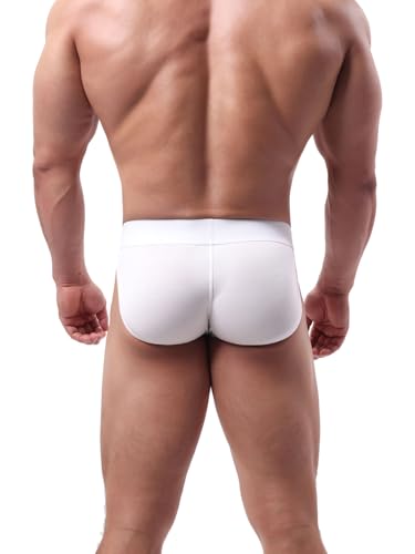 Summer Code Mens Underwear Briefs Low Rise Ribbed Bikini Underpants Cool Comfort Bulge Pouch Undies Briefs4