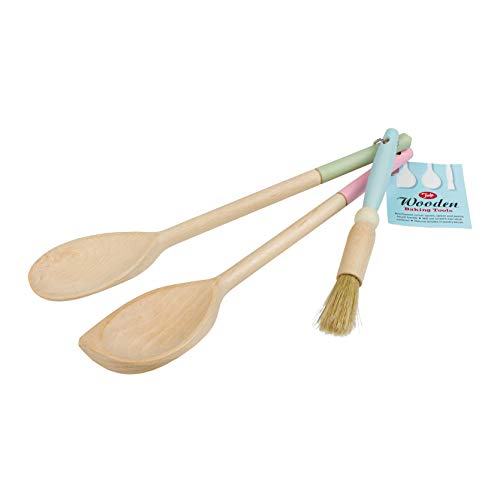 Tala - Set di 3 Accessori da Cucina in Legno di faggio, Colore: Beige
