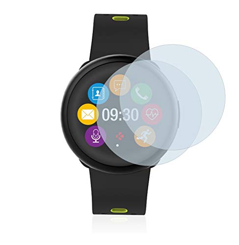 brotect Protection Intégrale 3D Incurvé Compatible avec MyKronoz ZeRound 2 HR Premium (2 Pièces) - Couverture Complète, Film Protection Écran