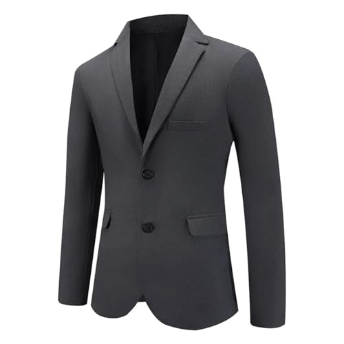 Men's casual fashion suit jacket mature and stable temperament turn-down collar business casual suit2