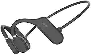 Queen.Y Bone Conduction Headphone Bluetooth Open Ear Wireless HiFi Stereo Earphone with Mic for Sports Fitness Cycling Running Driving (Black)
