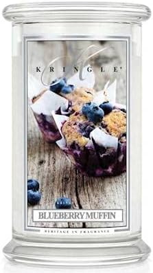 Kringle Candle Blueberry Muffin Large 2-Wick 22 oz 100 Hour Jar