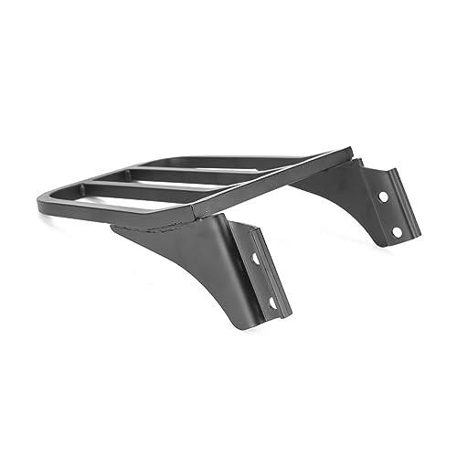 Porte-bagages noir avec sissy bar et dossier pour moto Sportster XL 883 1200 2004-2017