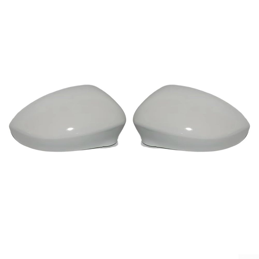 Carcasa para espejo retrovisor exterior, color blanco, compatible con FIAT 500 2007-2023 500C Grande Punto para EVO ABS Plástico Pieza de repuesto izquierda derecha