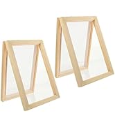 VILLCASE Paper Making Mould, DIY Paper Frame Toy Wood Picture Frames Papermaking Wooden Frame Pul...