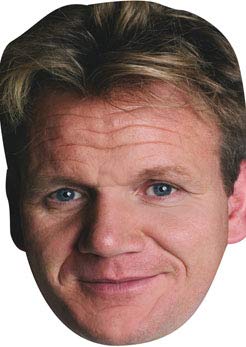 FoxyPrinting Gordon Ramsey Celebrity Cardboard Party Face Mask Fancy Dress