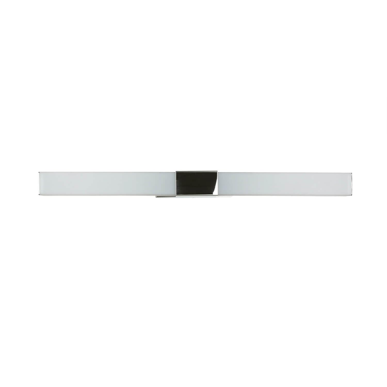 Aplique espejo LED grande 60 cm largo IP44 cromo blanco 4100 K 1010 lm blanco neutro acero inoxidable plástico aplique de pared baño