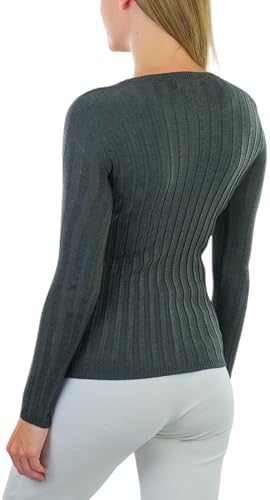 Image of ToBeInStyle Women's Classic Long Sleeve V-Neck Pullover Sweater