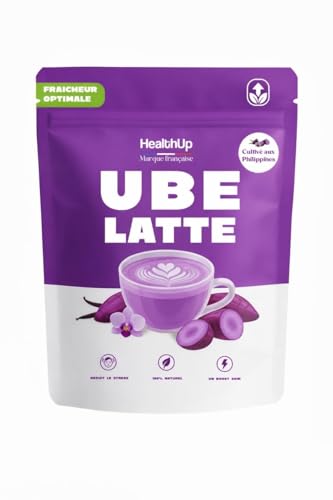 Poudre d'Ube 100% Naturelle HealthUP, Qualité Premium Sans Caféine, Sans Gluten, Vegan, Cultivé aux Philippines - 100g