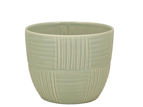 Cache-pot en céramique menthe vert pastel pour petite plante intérieure et fleur - 3
