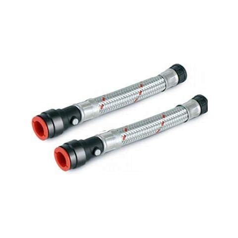 2 x Salamander Pump Hose Straight 22mm x 3/4" Inch Flexible Anti Vibration Cover