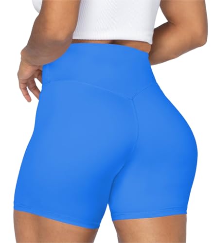 Image of Sunzel No Front Seam High Waist Biker Shorts for Women, Squat Proof Yoga Workout Gym Bike Shorts | 3, 5 Or 8-Inch Inseam, High Waisted, Tummy Control, No Front Seam, Buttery Soft, Compression Fit, Squat Proof
