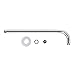 MODONA 15½” Long Shower Arm with Flange – Stainless Steel 304 – Polished Chrome - 5 Year Warrantee