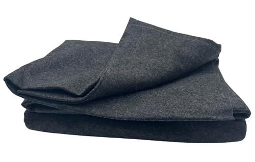 Image of Sandhill Tools 2 Pack of Rescue Survival First Aid Blanket 80 x 40 Inches, Emergency Poly Blend Fleece for Camping, Traveling and Homeless Shelters