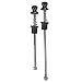 Gavigain Security Skewers, Aluminum Alloy Road Bike Anti Theft Quick Release Skewers, Wheels Locking Security (Black)