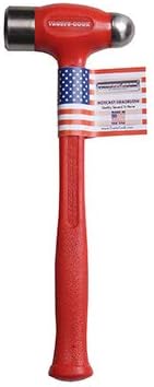 Trusty-Cook Ball Peen デッドブローハンマー (40オンス、レッド)
