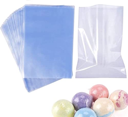 Image of Shrink Wrap Bags, 300Pcs 4.7 x 6.7 Inch Heat Seal Clear PVC Shrink Bags for Wrapping Soap, Bath Bombs, Candles, Bottles, Jars and Small Gifts