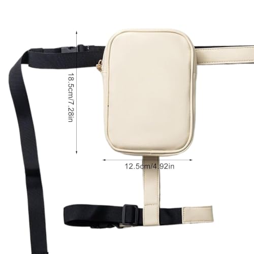 Bolso de pierna para hombres riñonera de cadera impermeable para viajar 5