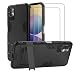 Produktbild Hülle Kompatibel mit Xiaomi Poco M3 Pro 5G /Redmi Note 10 5G 2 Stücks Panzerglas Schutzfolie Displayschutzfolie, PC Rückseite, Weiche TPU Kante Halter Handy Hüllen Cover Bumper Schutzhülle 360 Case