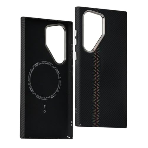 Coque de téléphone en fibre de carbone Samsung S24 Ultra antichoc
