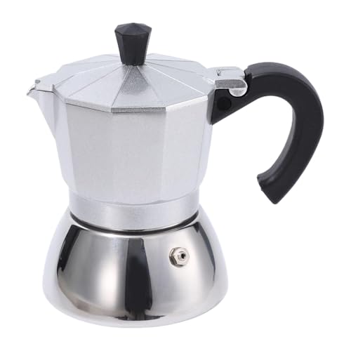 Cafetera De Espresso En Cocina | Cafetera De Metal Vintage | Cafetera Italiana Clásica, Hervidor Compacta Para Café Y Café Café Accesorio De Preparación De Café En Estufa Sostenible