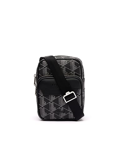 Sac Lacoste Nh4409lx monogramme noir gris finis les poches de pantalon déformées