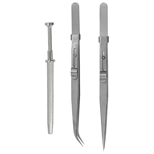Peilinze 3 Stück Schmuckpinzette Perlenaufnahmewerkzeug