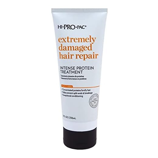Hi Pro Pac Extremely Damaged Hair Repair Intense Protein Hair Treatment, 8 Fl Oz