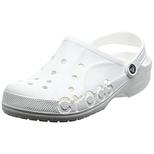 Crocs Unisex Baya Clogs, White, 4 UK Men/ 5 UK Women
