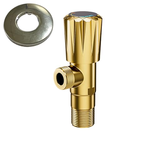 Ottone 1/2 Angolo di Girata Valvole di Arresto Bagno Alta Flussi Acqua Caldo/Fredda Stop Valvole di Controllo di Controllo Doccia