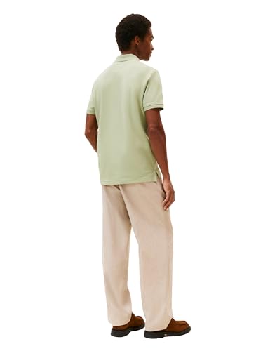Camisetas polo casuales para hombre de Tommy Hilfiger, manga corta, corte regular con estiramiento y diseño de plastrón oculto miniatura 4