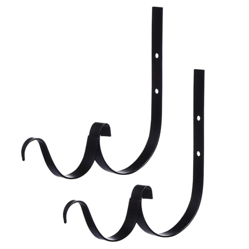 Toyvian 2 Stück Wandhaken für Pflanzenhalterung Dekorative Halterungen für Blumenampeln Vogelhäuschen Laternen und Rostfrei und Langlebig für Garten und Wohnbereich