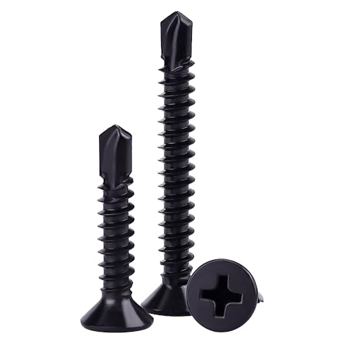 #8 x 1/2" Tornillos autorroscantes cabeza plana 100 pcs miniatura 4