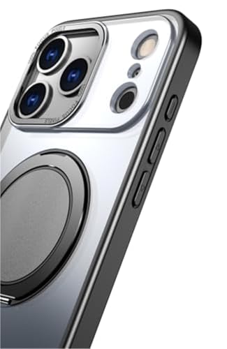 Coque iPhone 17 Pro Max mince protection induction avec béquille rose